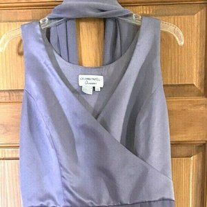 Womens V-Neck Gown, Shawl, Adrianna Papell, Formal
